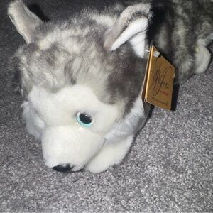 Miyoni by Aurora Siberian Husky Puppy Dog Soft Plush Stuffed Animal 11” NWT